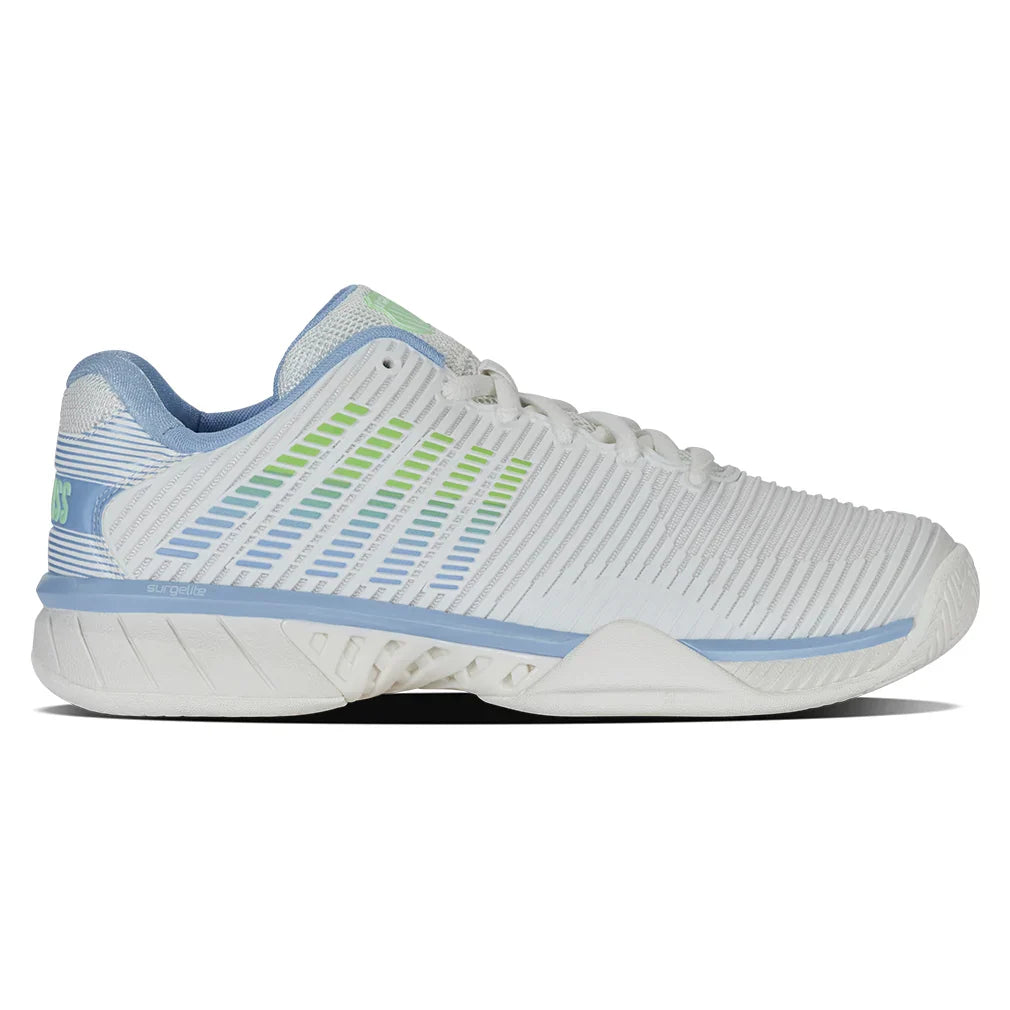 Women's Hypercourt Express 2 Court Shoes Lucent White and Dutch Canal