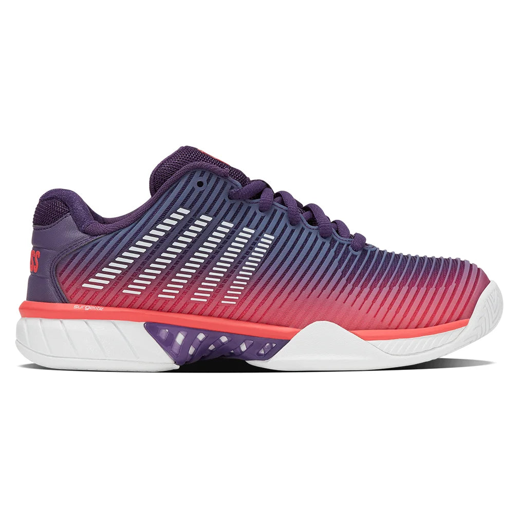 Women's Hypercourt Express 2 Court Shoes Purple Plumeria and White