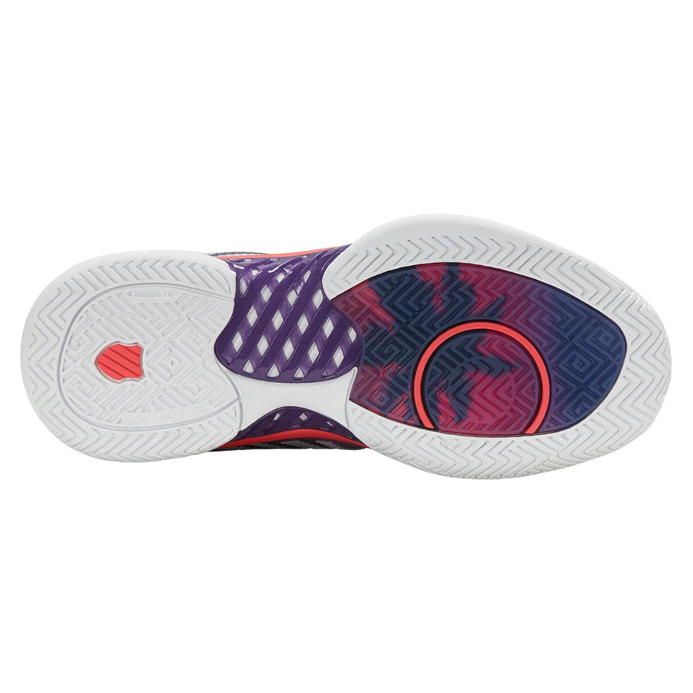 Women's Hypercourt Express 2 Court Shoes Purple Plumeria and White