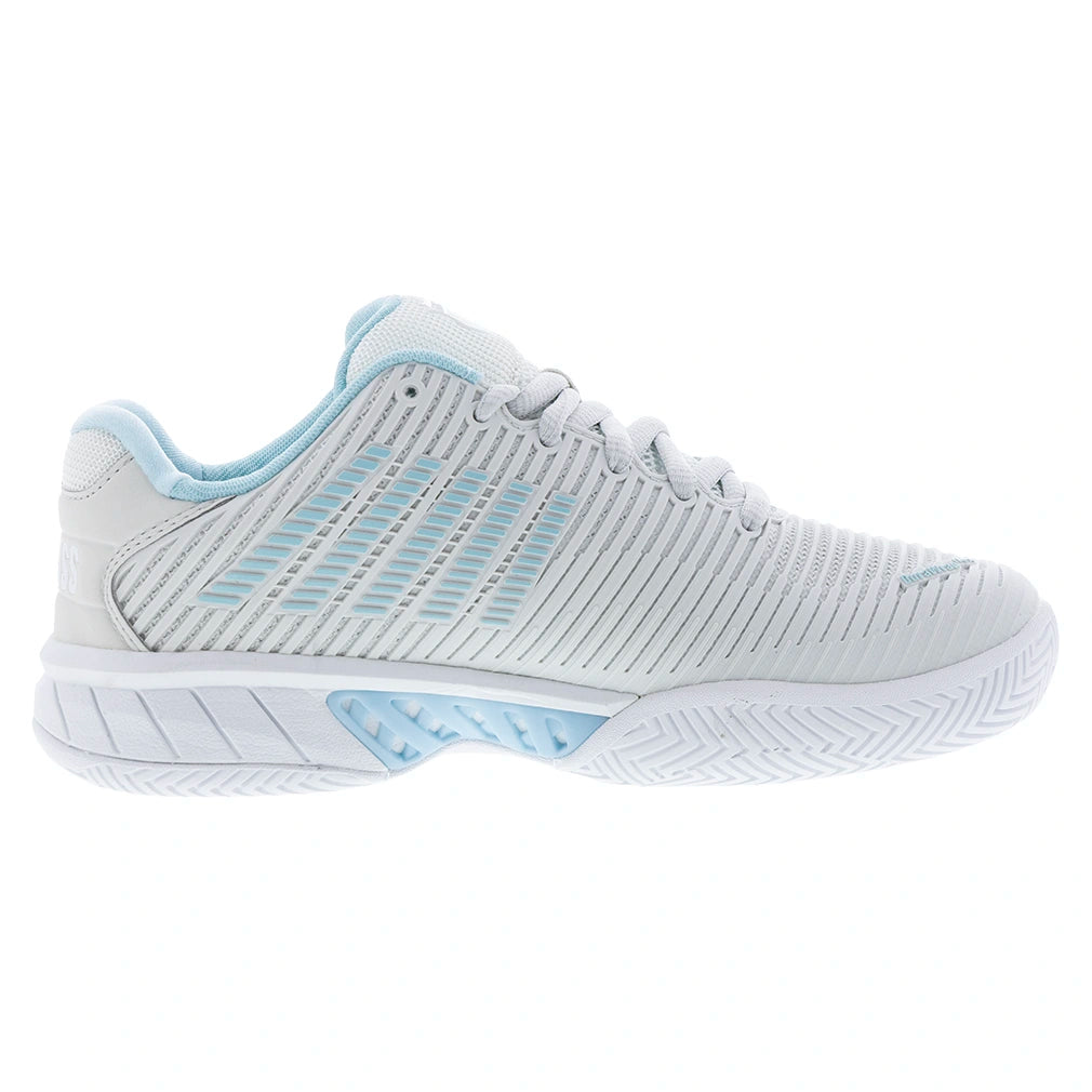 Women's Hypercourt Express 2-Wide Court Shoes White and Blue Glow