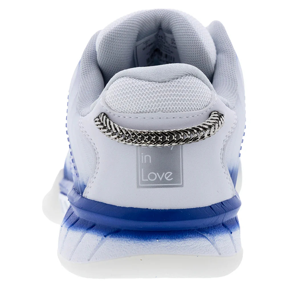 Women's Lucky in Love Hypercourt Express 2 Shoes White and Electric Blue