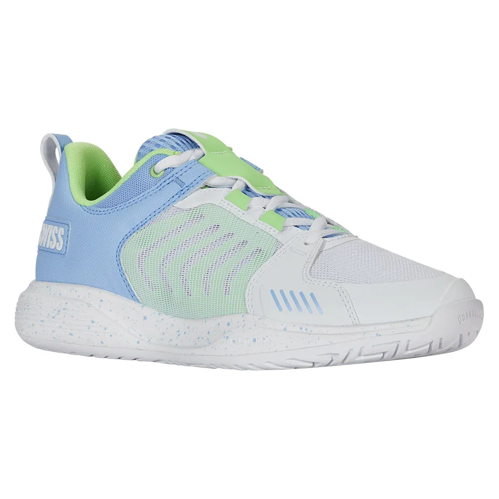 Women's Ultrashot Team Court Shoes White and Dutch Canal