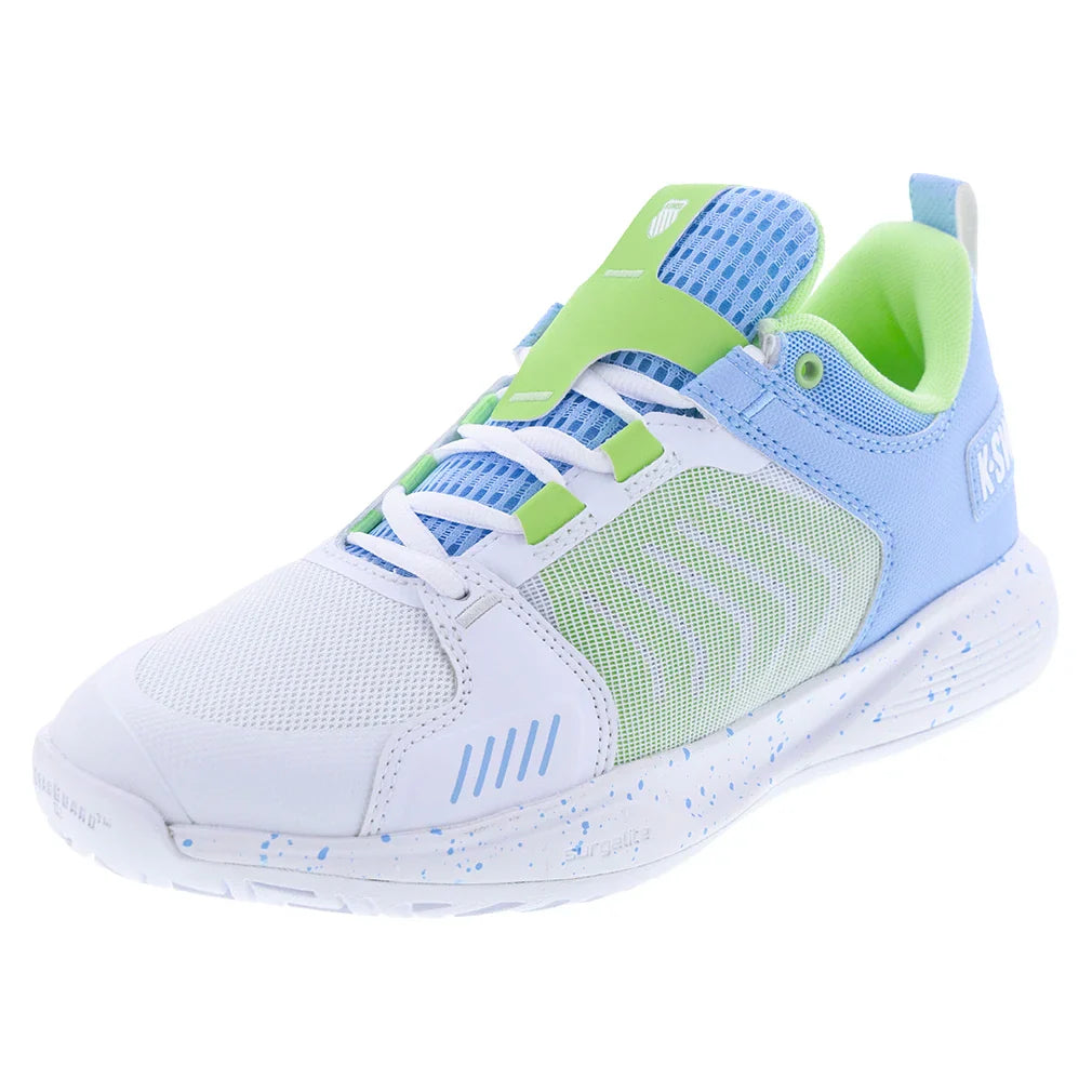 Women's Ultrashot Team Court Shoes White and Dutch Canal