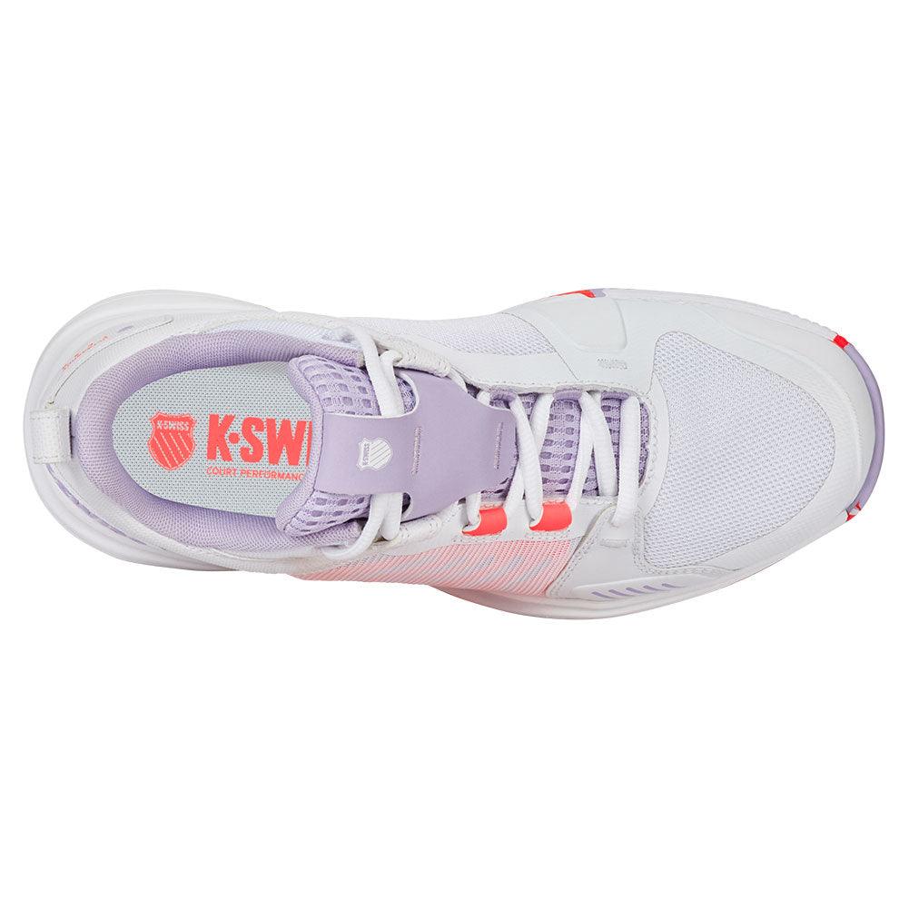 Women's Ultrashot Team Court Shoes White and Orchid Petal