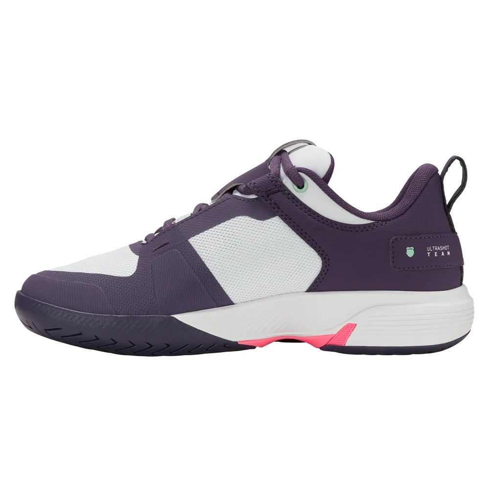 Women's Ultrashot Team Shoes Purple Plumeria and White