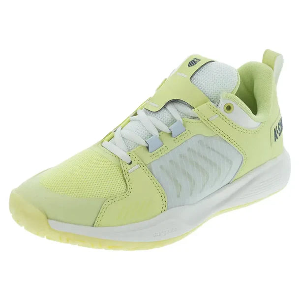 Women's Ultrashot Team Shoes Luminary Green and Blanc de Blanc