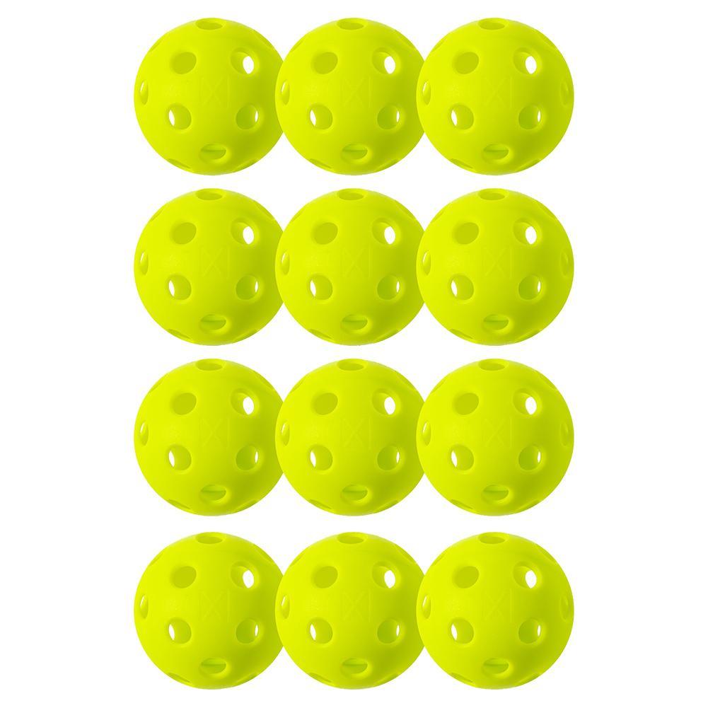 X-26 Indoor Pickleballs 12 Pack Lime Green