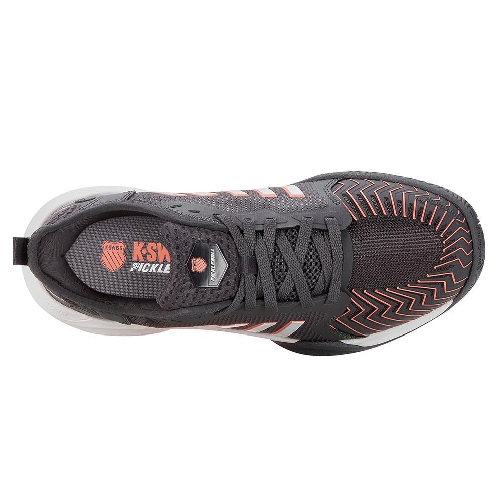 Women's Pickleball Supreme Court Shoes Asphalt and White