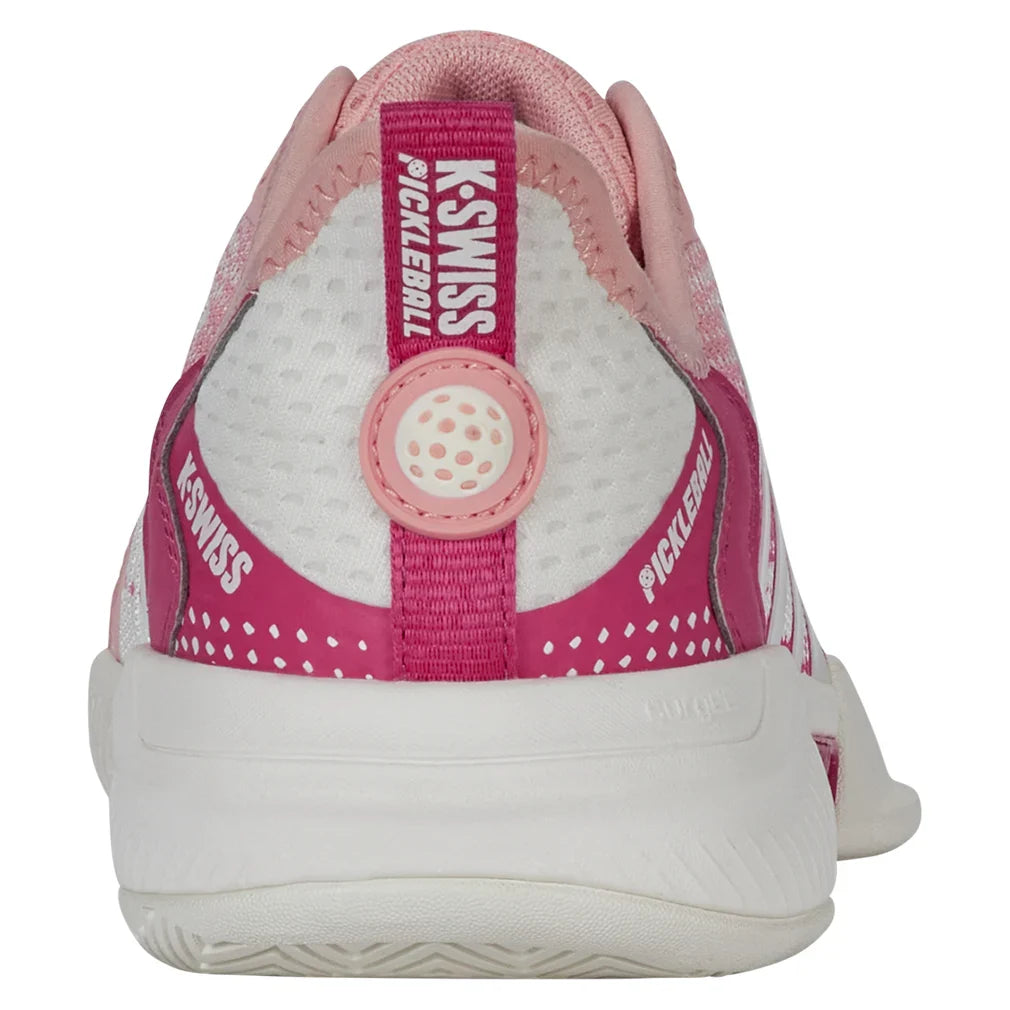 Women's Pickleball Supreme Court Shoes Cloud Dancer and Raspberry Sorbet