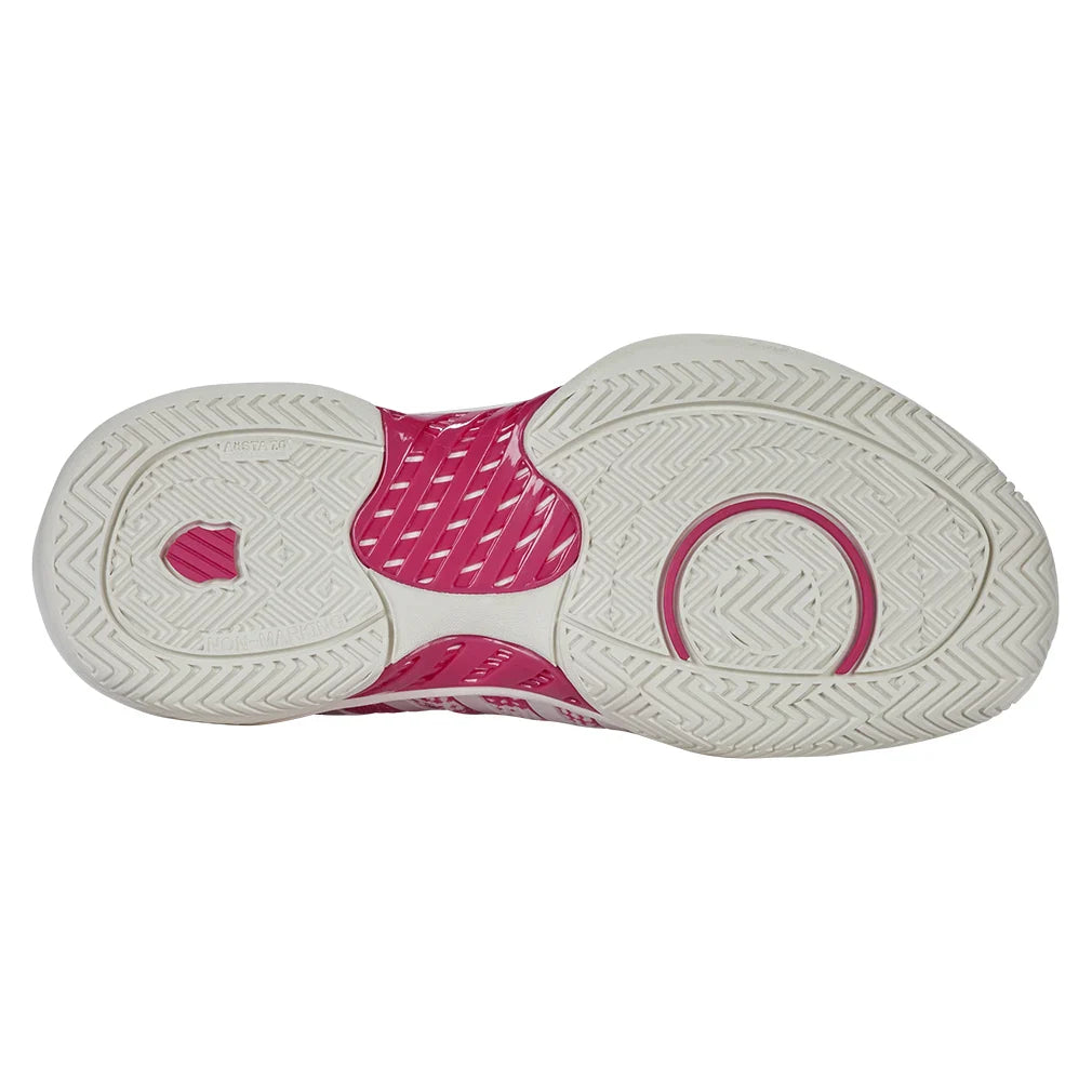 Women's Pickleball Supreme Court Shoes Cloud Dancer and Raspberry Sorbet
