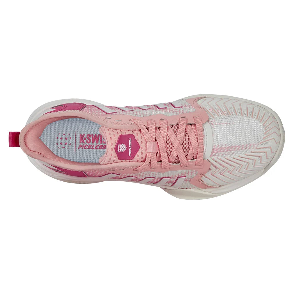 Women's Pickleball Supreme Court Shoes Cloud Dancer and Raspberry Sorbet