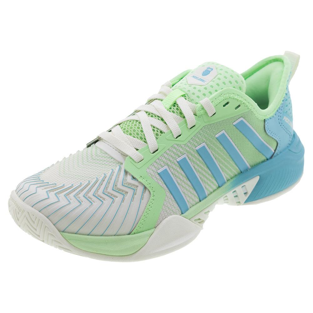 Women's Pickleball Supreme Court Shoes Egret and Patina Green