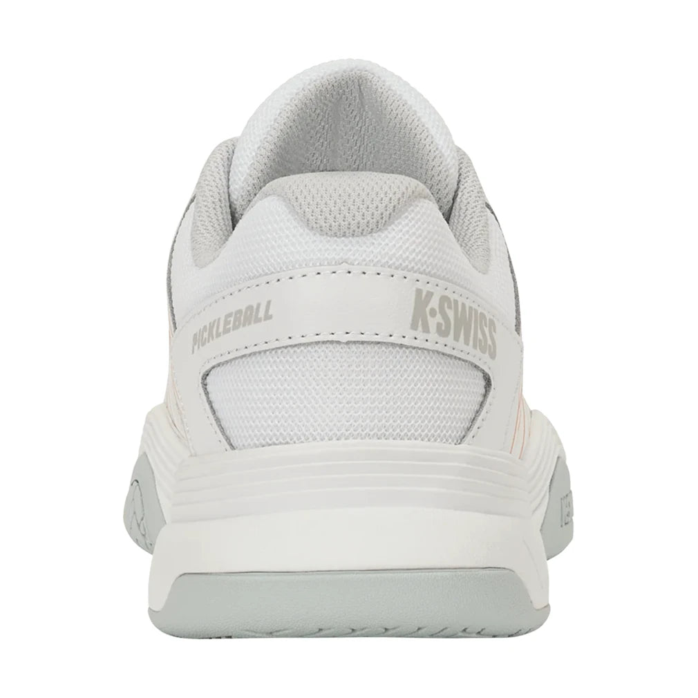 Women's Court Express Pickleball Shoes White and Blazing Orange