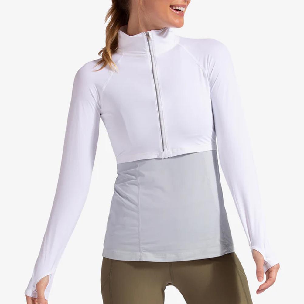 Women's Full Zip Crop Top
