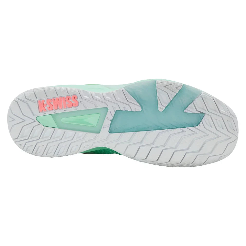 Women`s K-Frame Speed Shoes Soft Neon Mint and White