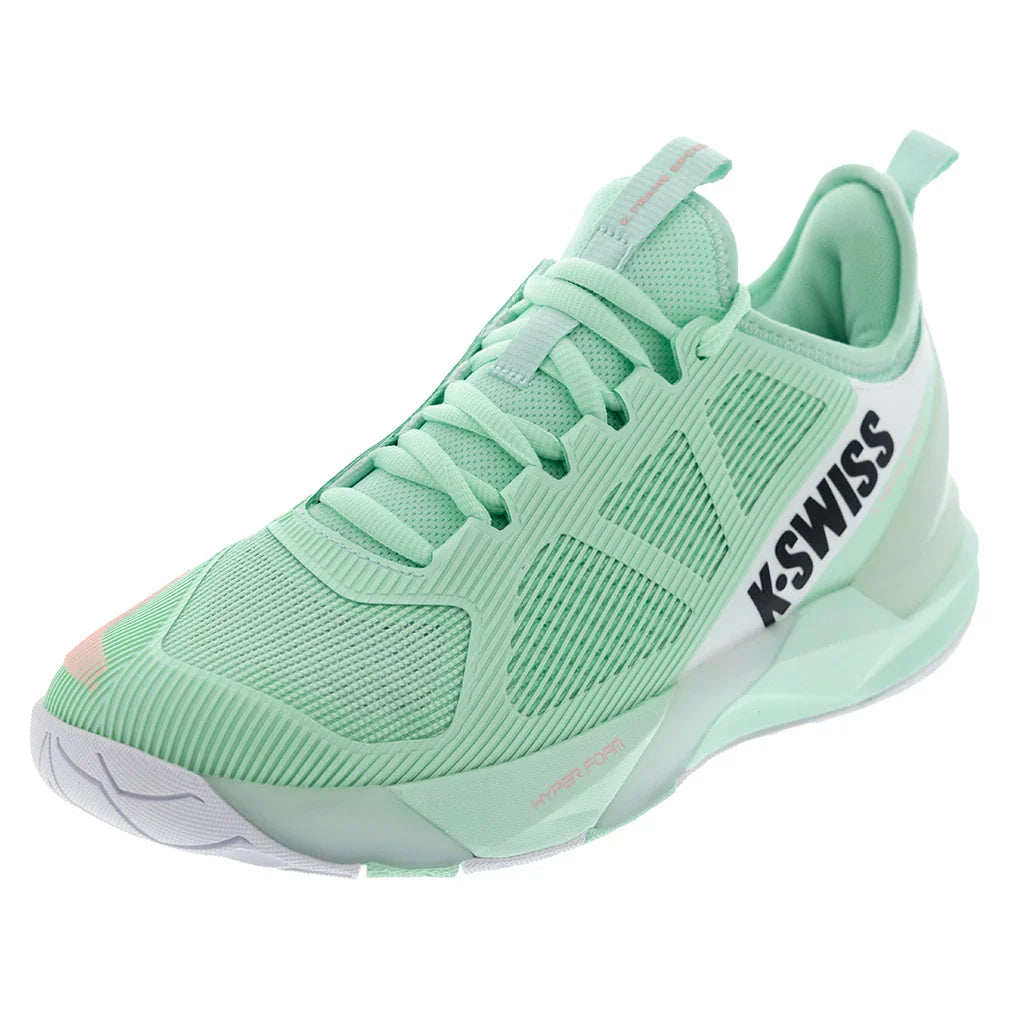 Women`s K-Frame Speed Shoes Soft Neon Mint and White