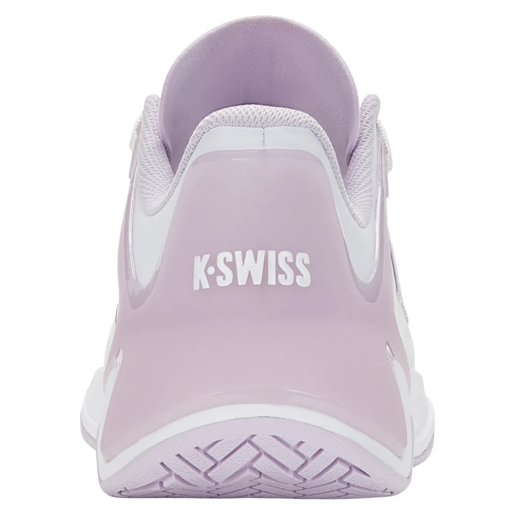 Women's K-Frame Pickleball Court Shoes White and Orchid Hush