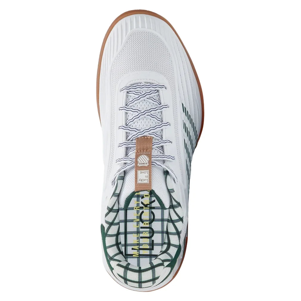 Women's LIL Hypercourt Express 3 Shoes White and Team Green, K-Swiss, Pickleball Express, 99583-108U26-1