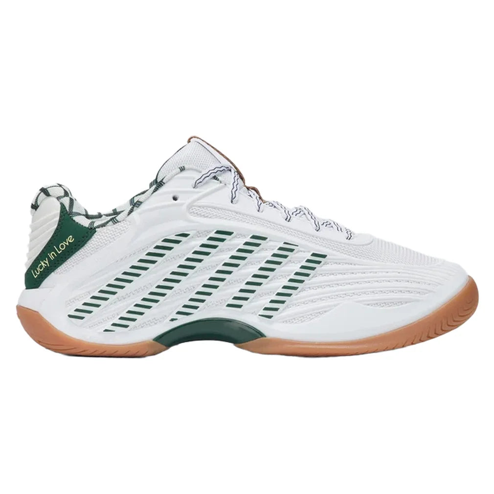 Women's LIL Hypercourt Express 3 Shoes White and Team Green, K-Swiss, White/Team Green, Pickleball Express, 99583-108U26-WHITE-TEAM-GREEN-1