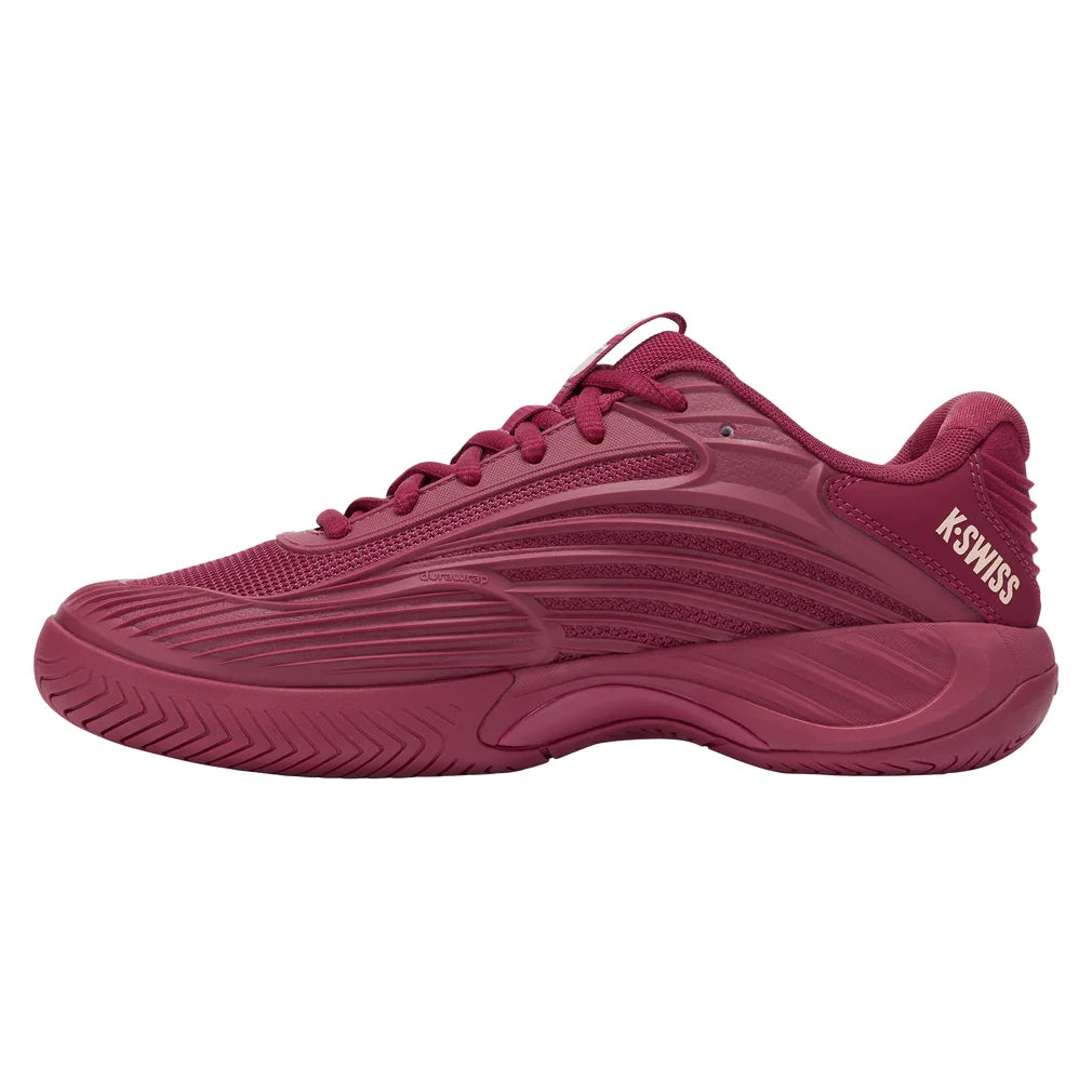 Women's LIL Hypercourt Express 3 Shoes Merlot and Pink Salt, K-Swiss, Pickleball Express, 99583-603U26-1