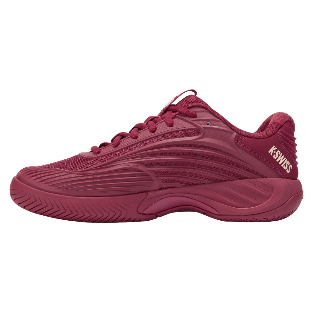 Women's LIL Hypercourt Express 3 Shoes Merlot and Pink Salt, K-Swiss, Pickleball Express, 99583-603U26-4