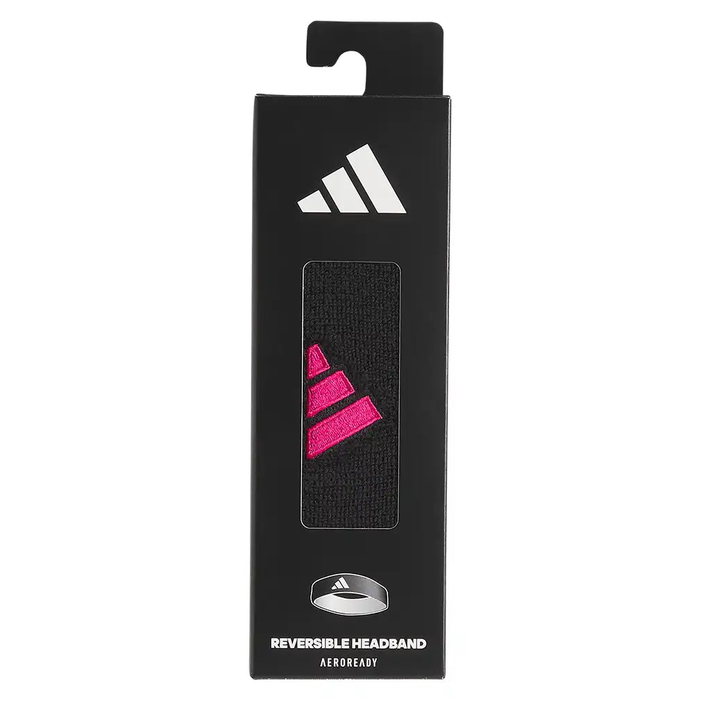 Interval Reversible 2.0 Headband Team Shock Pink 2 and Black