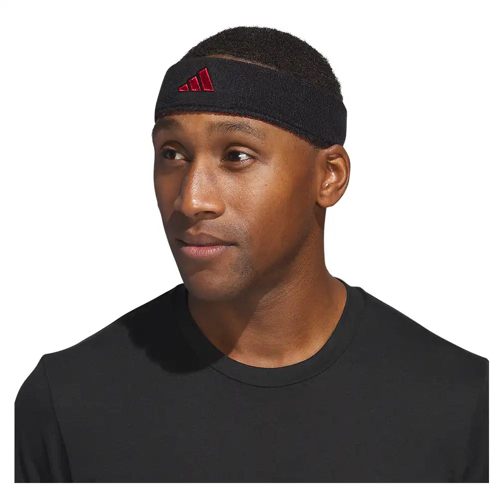 Interval Reversible 2.0 Headband Black and Team Power Red 2