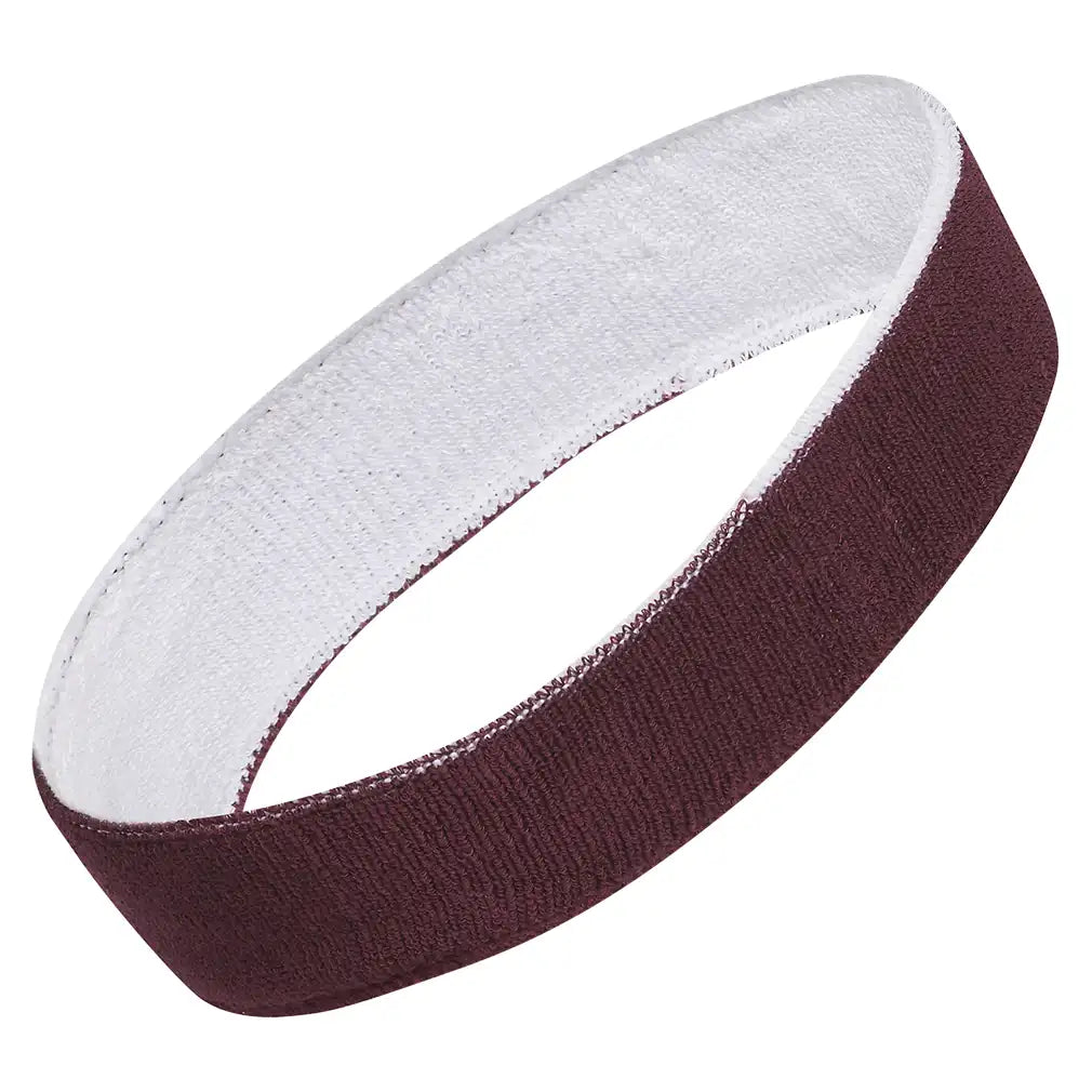Interval Reversible 2.0 Headband Team Maroon 2 and White