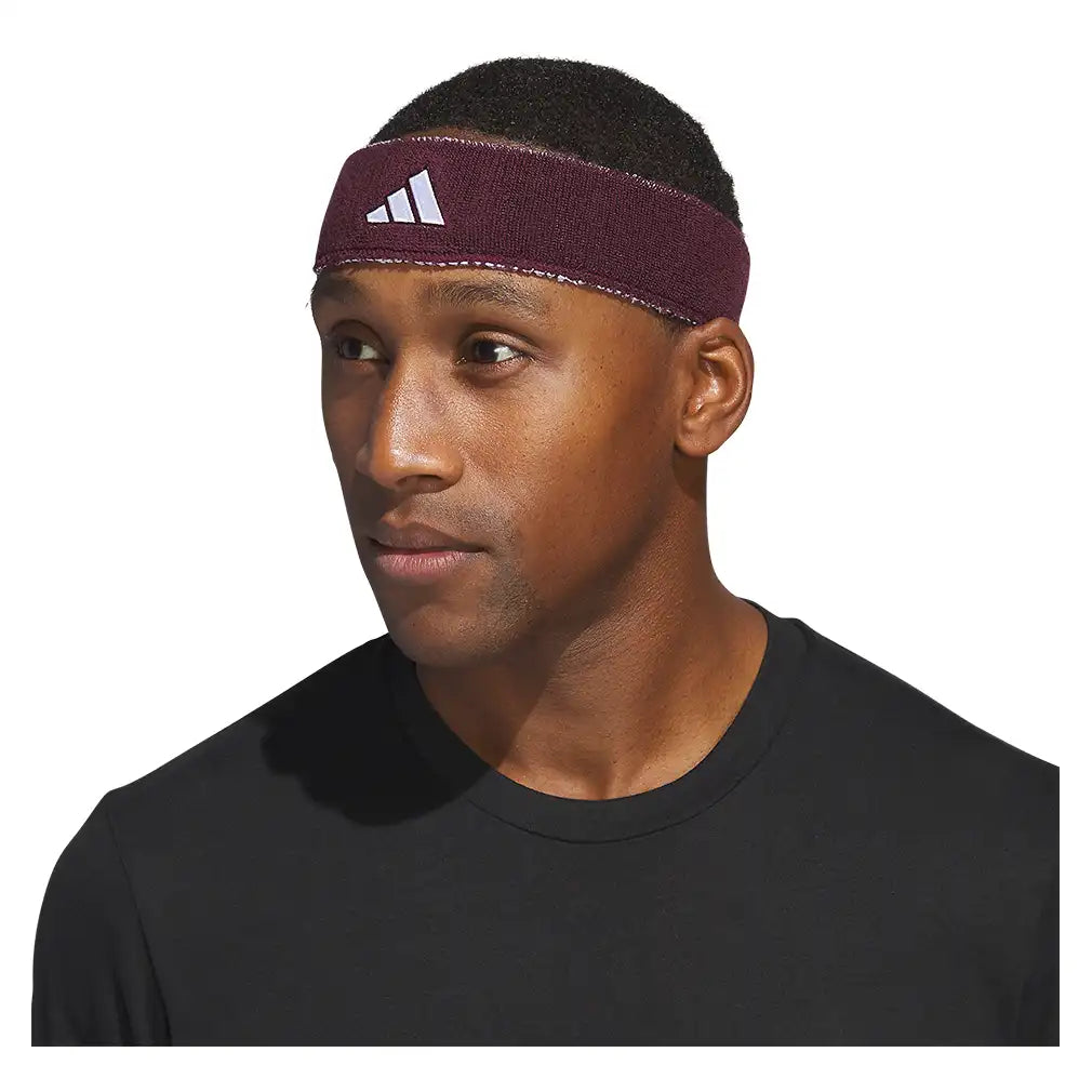 Interval Reversible 2.0 Headband Team Maroon 2 and White