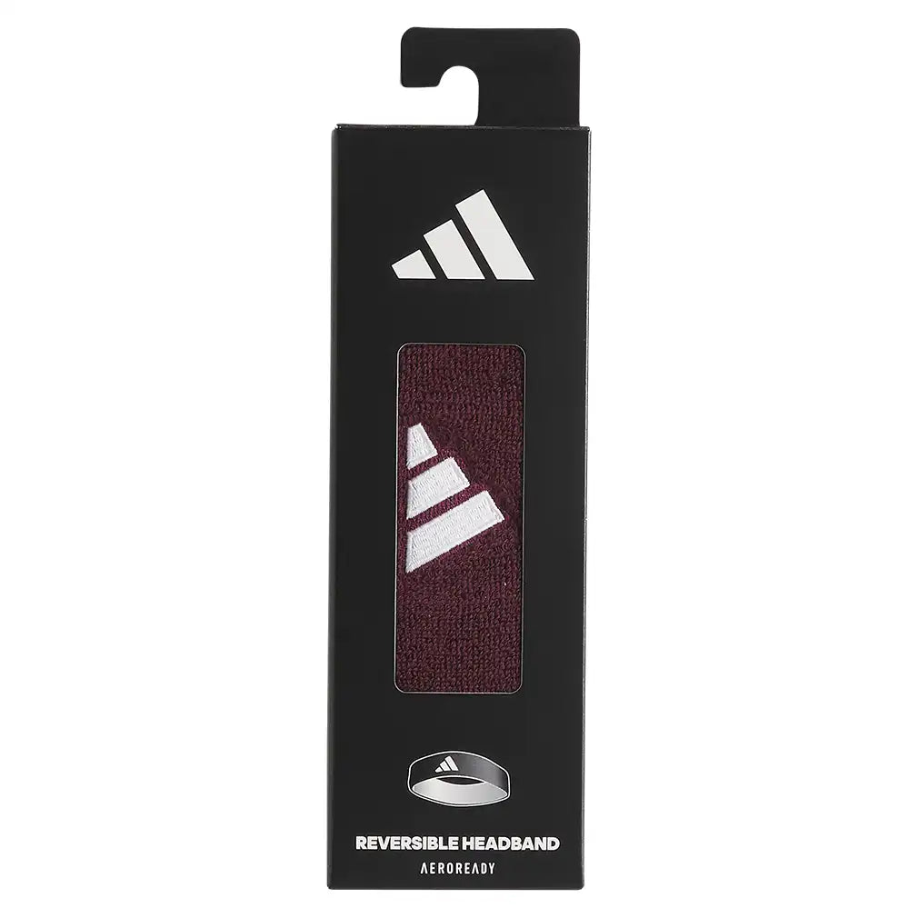 Interval Reversible 2.0 Headband Team Maroon 2 and White