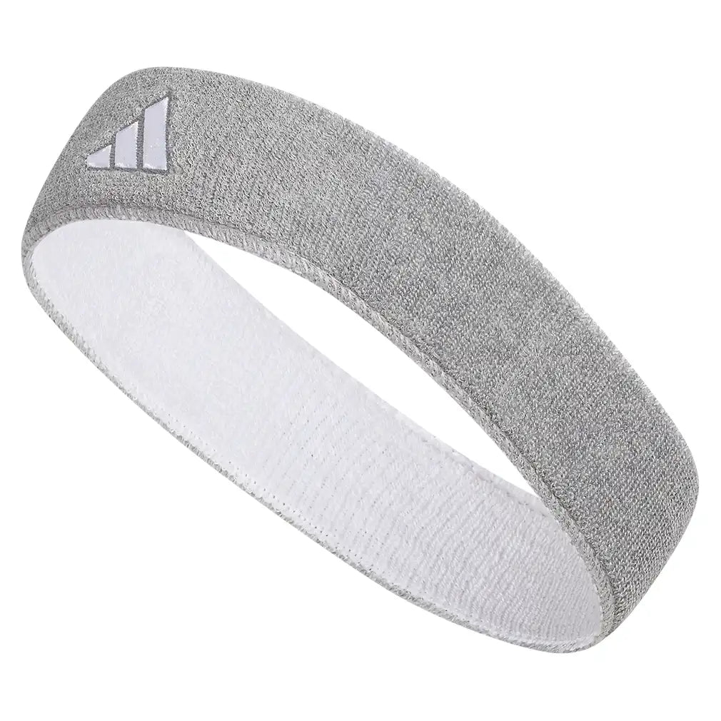 Interval Reversible 2.0 Headband Heather Light Grey and White