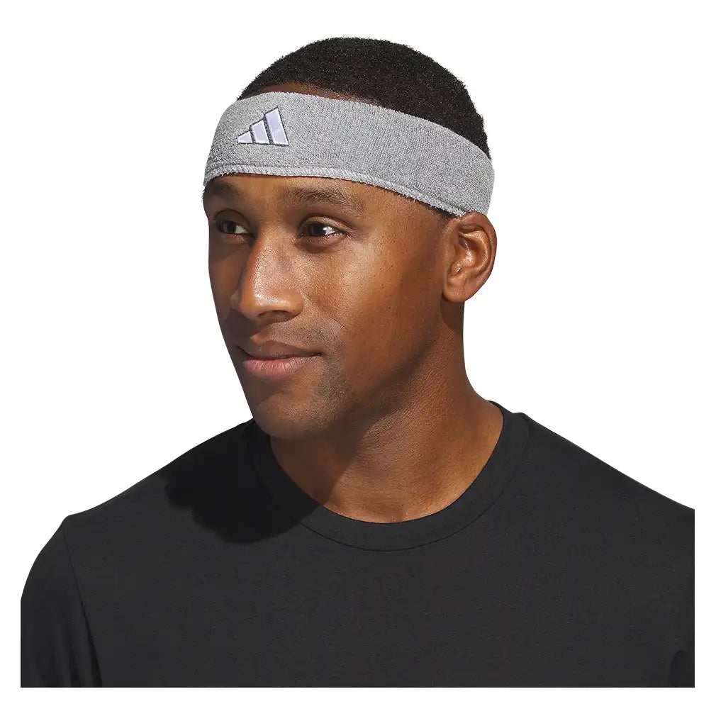 Interval Reversible 2.0 Headband Heather Light Grey and White