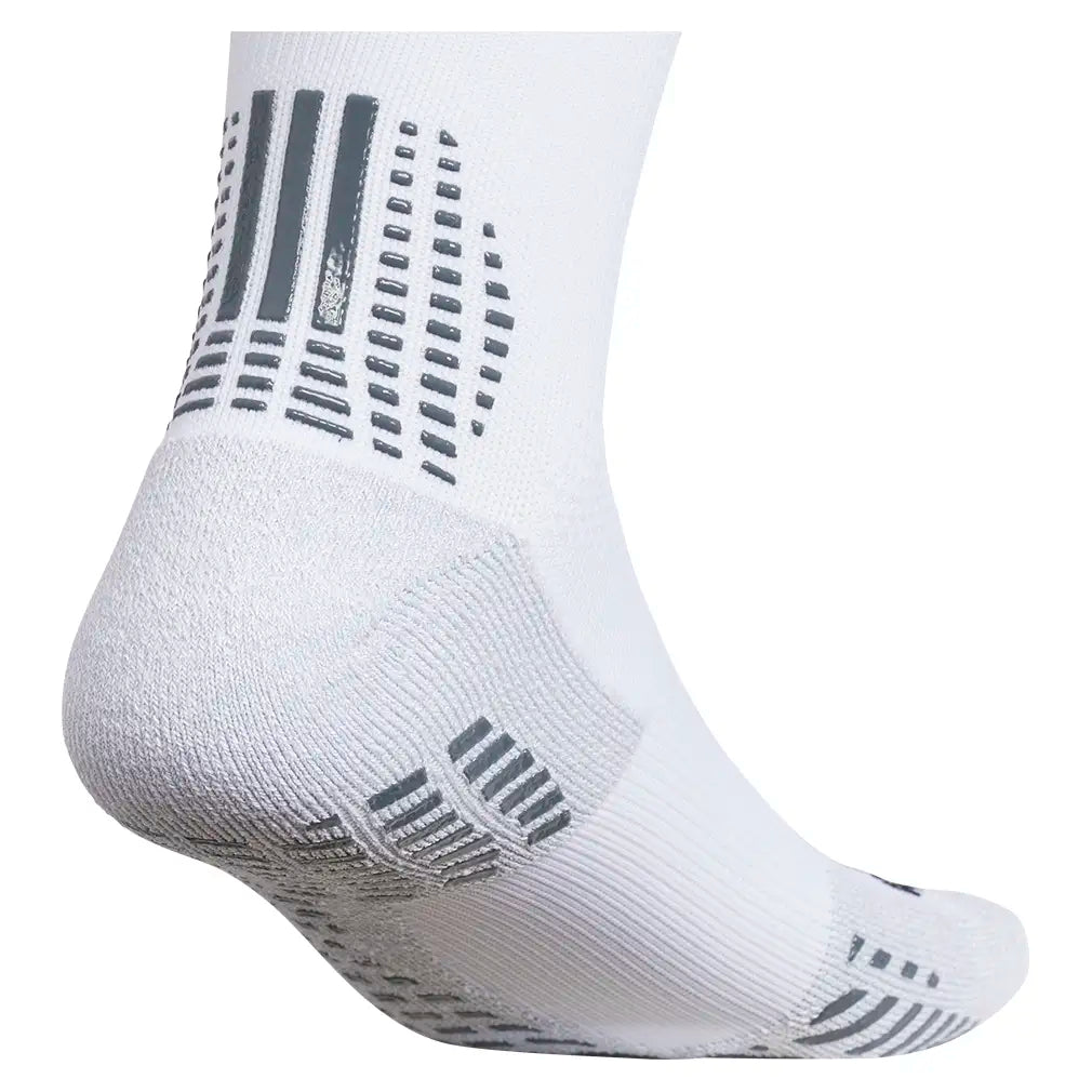 Men's 5 Star Team Grip Crew Socks White and Black