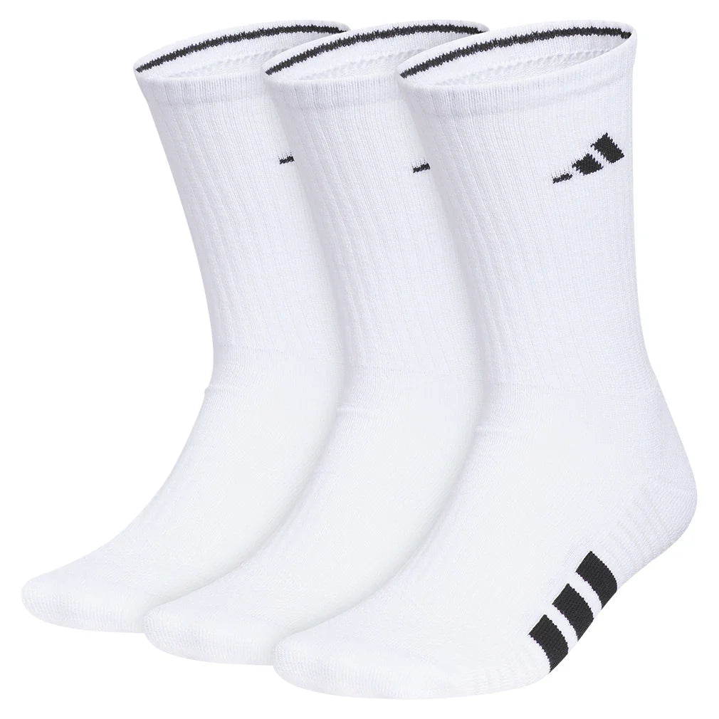 Men's Cushioned 4.0 Crew Socks 3 Pack White and Black