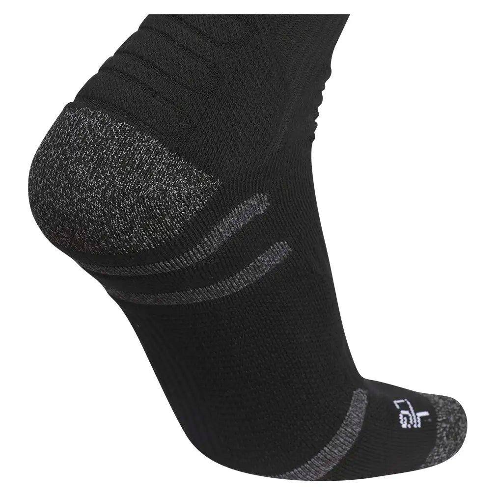 Men's 6 Star Team 3 Quarter Crew Socks Black and White