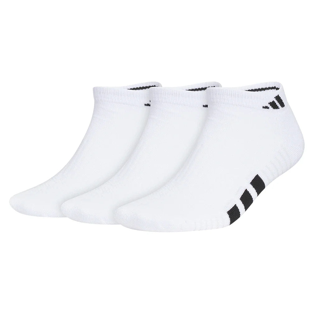 Men's Cushioned 4.0 Low Cut Socks 3 Pack White and Black