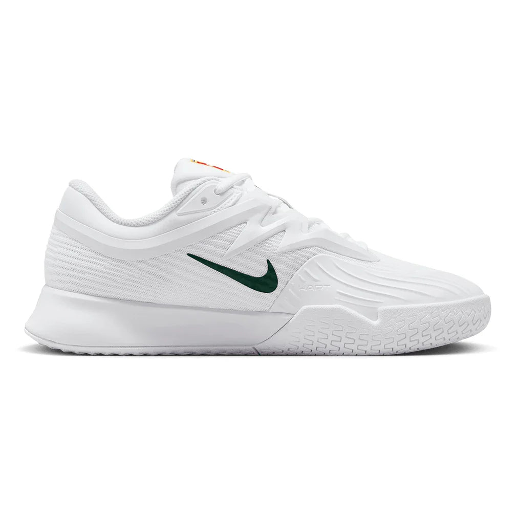 Women's London Vapor Pro 3 Premium Court Shoes White and Gorge Green