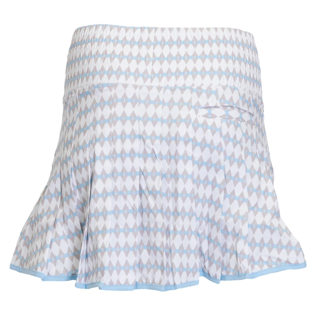 Women's Alicia 16 Inch Skort Geo Diamond and White Trim, Bubble, Pickleball Express, ALI-26-GEODIAF26-3