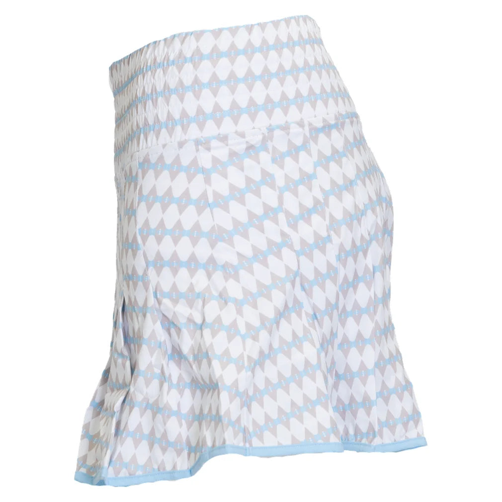 Women's Alicia 16 Inch Skort Geo Diamond and White Trim, Bubble, Pickleball Express, ALI-26-GEODIAF26-4