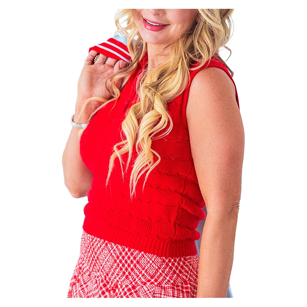Women's Anna Sweater Top Red