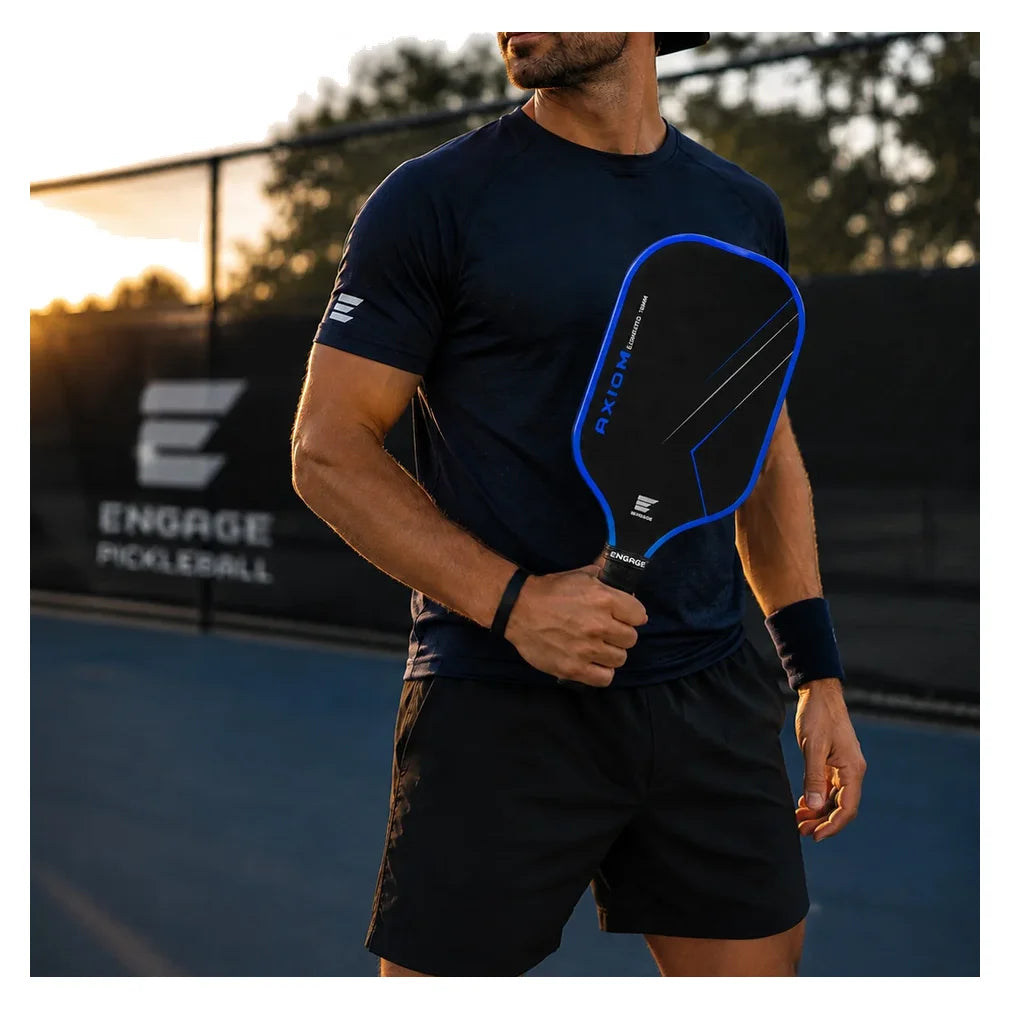 Axiom Elongated 14mm Pickleball Paddle Royal Blue, Engage Pickleball, Pickleball Express, AXE-BLU-14M-1