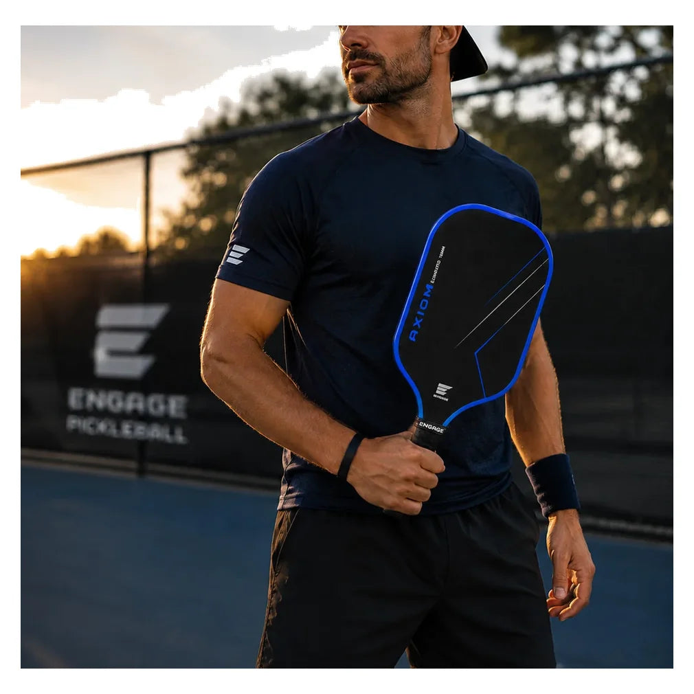 Axiom Elongated 16mm Pickleball Paddle Royal Blue, Engage Pickleball, Pickleball Express, AXE-BLU-16M-1