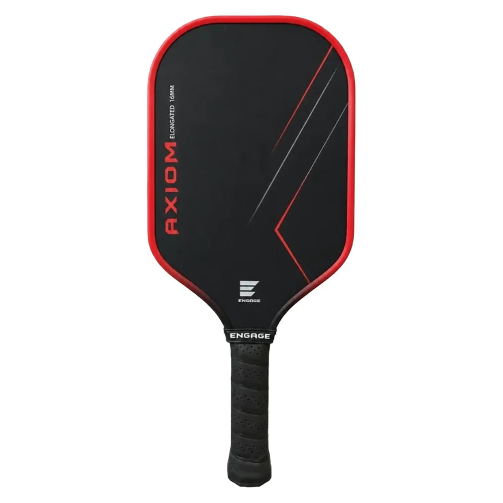 Axiom Elongated 16mm Pickleball Paddle Red Flare, Engage Pickleball, Red Flare, Pickleball Express, AXE-RED-16M-RED-FLARE-1