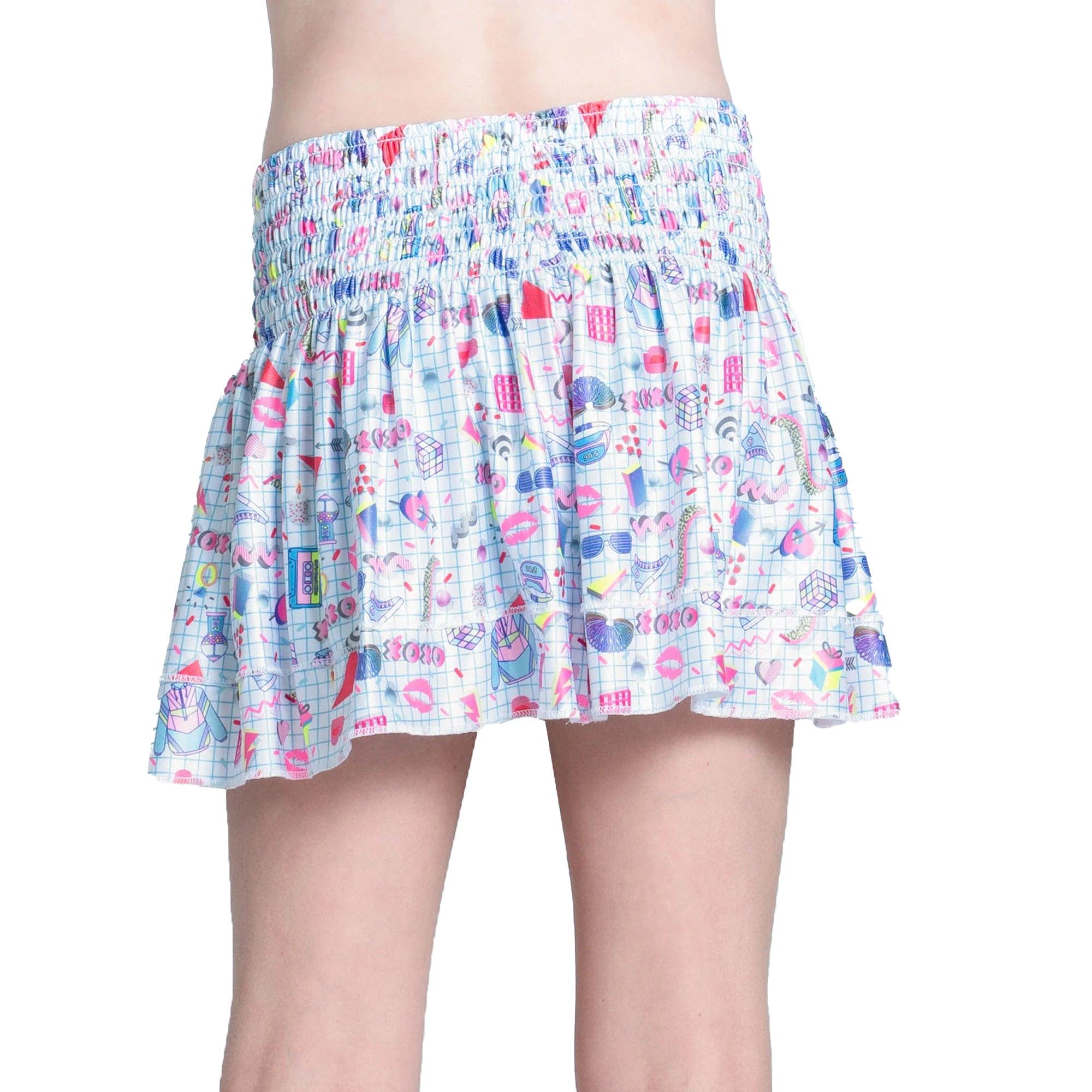 Girls' Diva Smocked Skort Multicolor