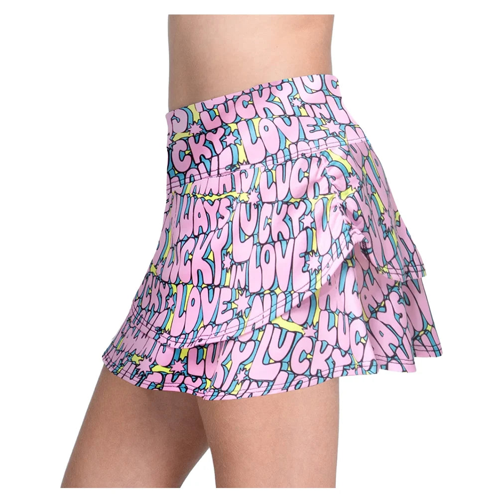 Girls' Bubble Love Tier Skort Mulberry