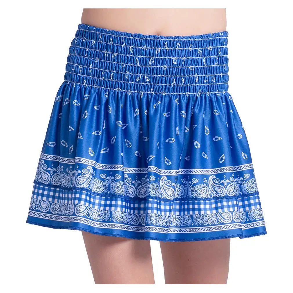 Girls' Americana Smocked Skort Team Royal