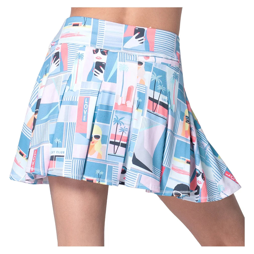 Girls' Linen Nouveau Skort Periwinkle