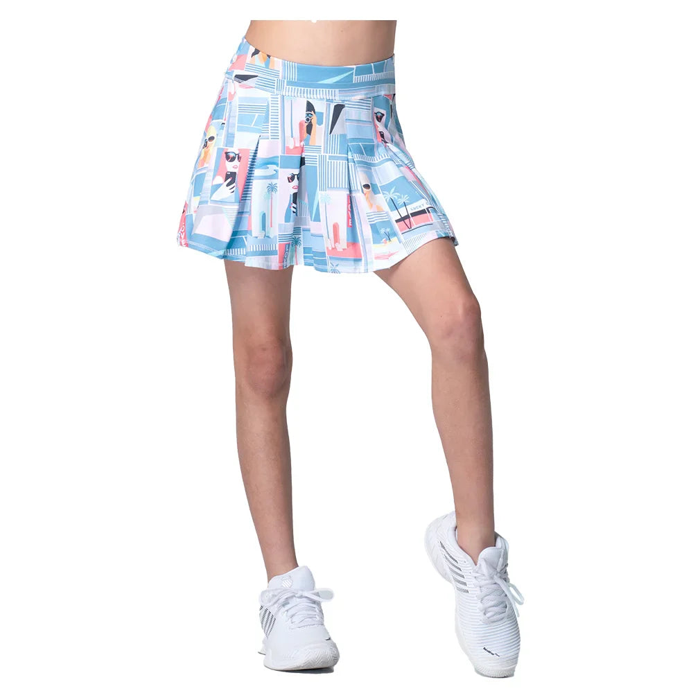 Girls' Linen Nouveau Skort Periwinkle