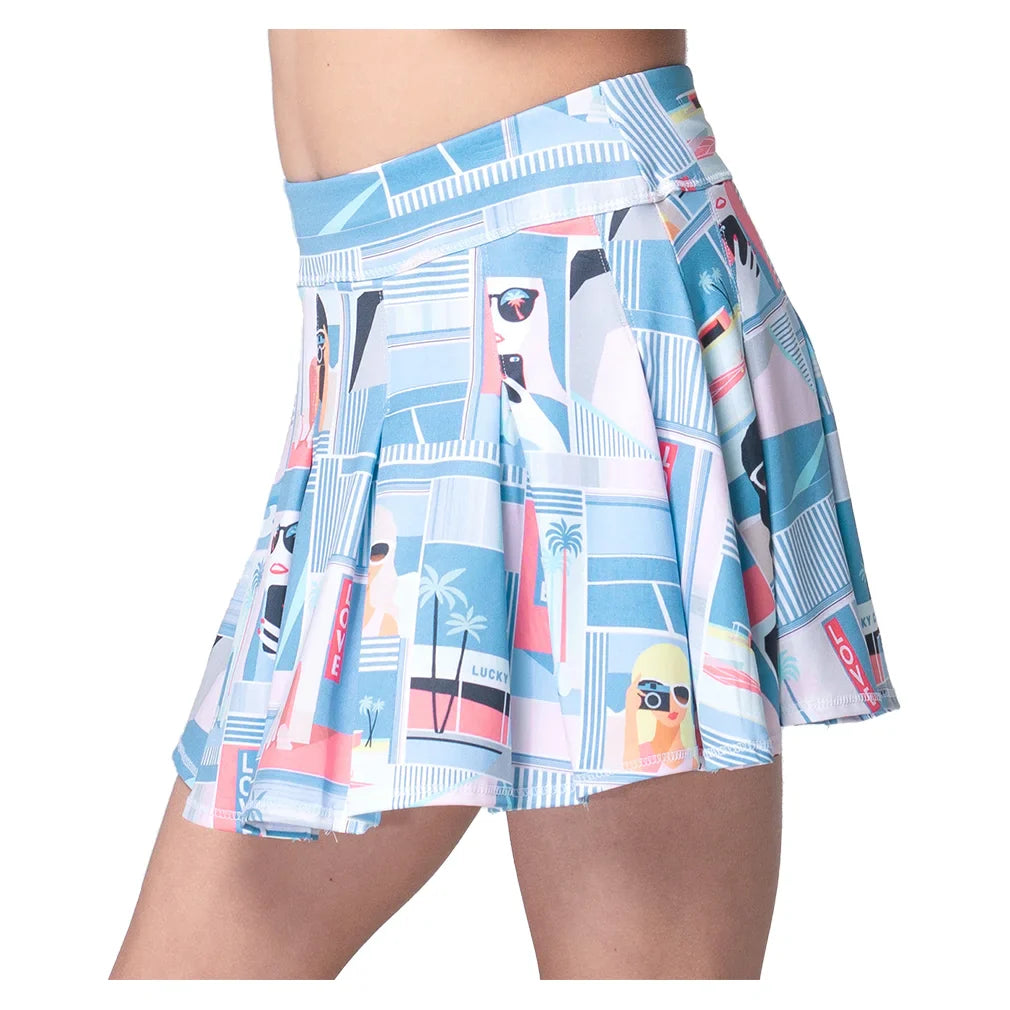 Girls' Linen Nouveau Skort Periwinkle