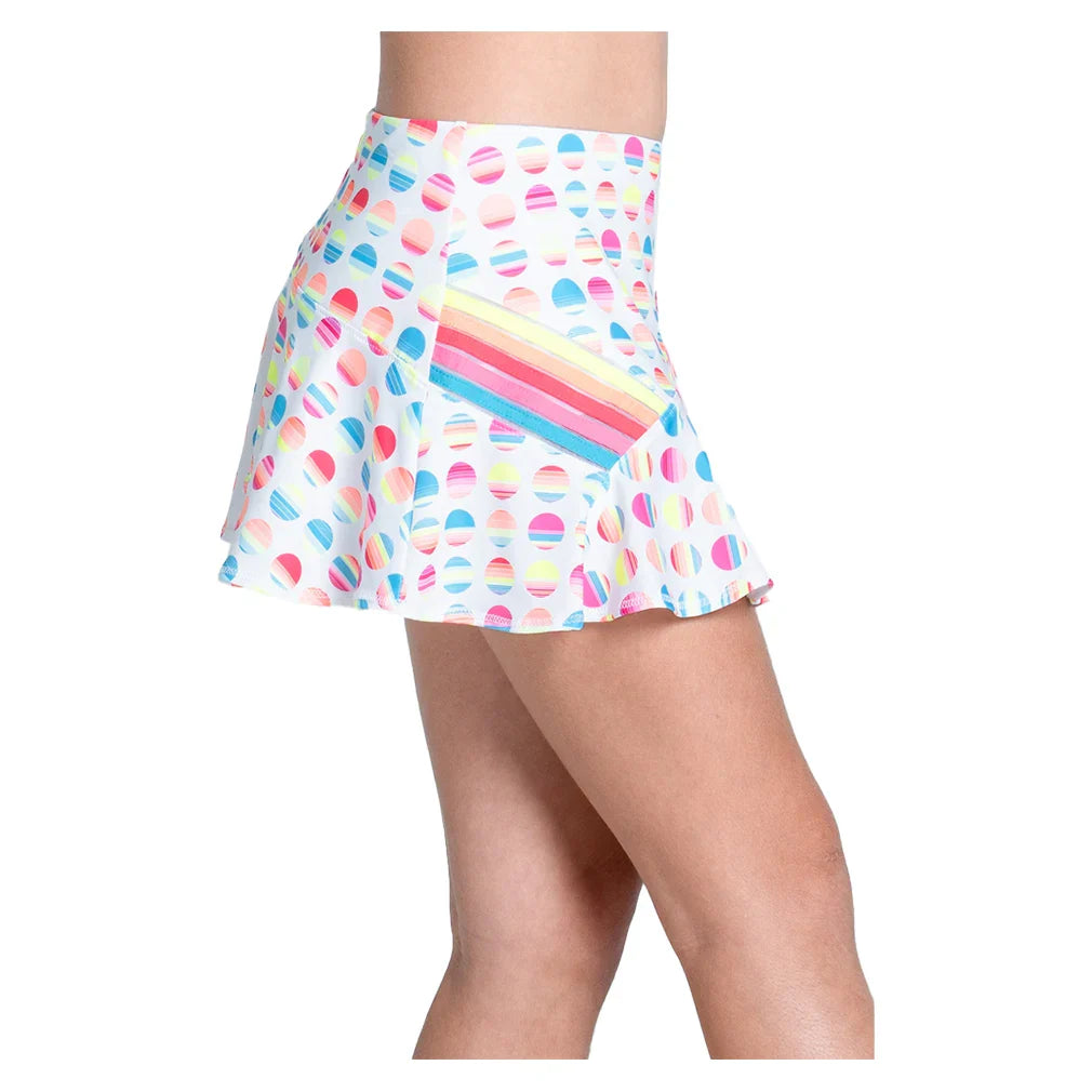 Girls' Retro Sunset Skort White